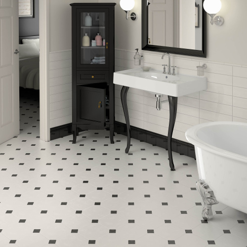 Керамическая плитка Equipe Octagon 20404 Taco Negro Mate 4.6х4.6 фото 2