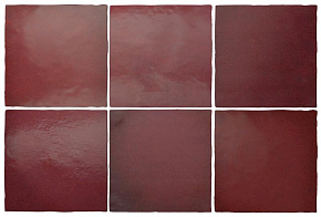 Керамическая плитка Equipe Magma 24977 Burgundy 13,2х13,2 фото