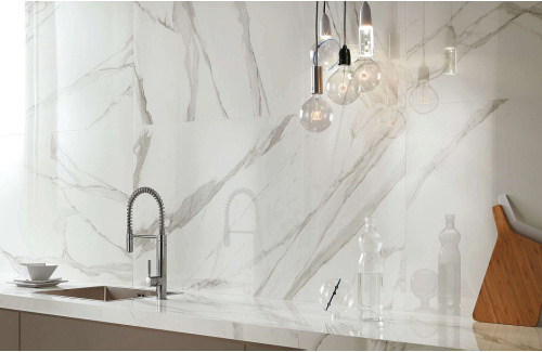 Плитка fPQE Roma Diamond Statuario Brillante Rt 50x120 фото 2