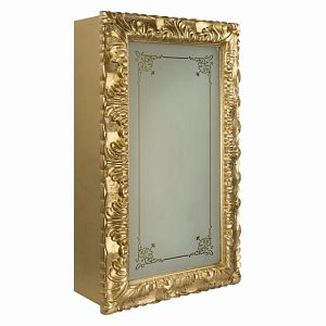 Витрина Migliore Bella подвесная, стеклянная дверь DX L58,5xh99xP25 см, стекло матвое с декором, бронза 21256 фото