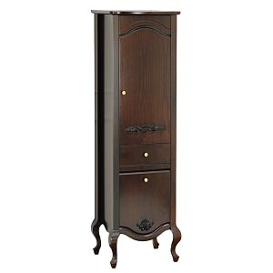 Пенал Migliore Impero L49xH161xP44 см SX. 1 ящик 2 двери, цвет: Noce 26650 фото