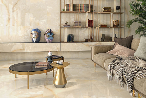 Керамогранит Les Bijoux Wish-R Gold Polished 79.3x79.3 фото 2