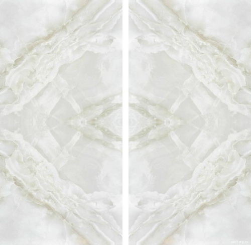 Kutahya Marea White Book Match Rectified Parlak Nano 120x240 фото 2