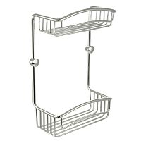 Решетка двойная Migliore Complementi L20xP10xH30 см, хром 22039 фото