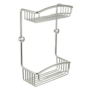 Решетка двойная Migliore Complementi L20xP10xH30 см, хром 22039 фото