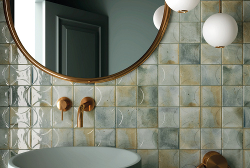 Керамическая плитка Equipe Hanoi 30024 Arco Celadon 10x10 фото 2