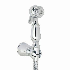 Гигиенический душевой набор Migliore Laura, лейка/держатель/шланг латунь, хром 20098 фото