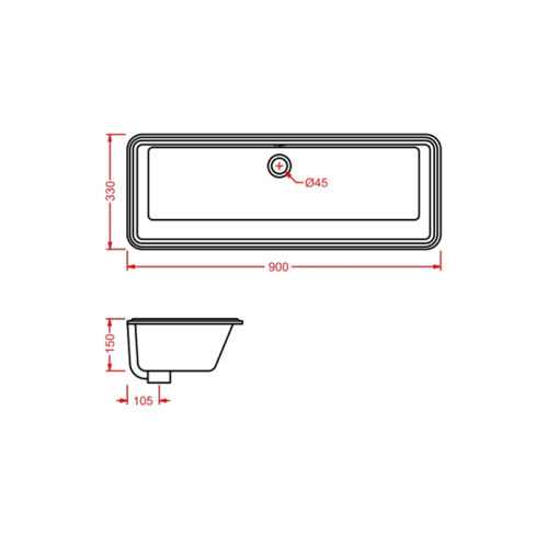 Artceram WASHBASINS GEA Раковина 90х33 см, без отв,, цвет: белый фото 2