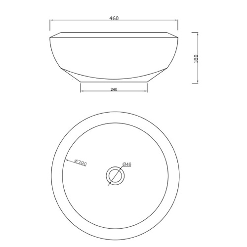 Artceram Blend Раковина 46 см, без отв,, накладная, цвет: белый фото 3