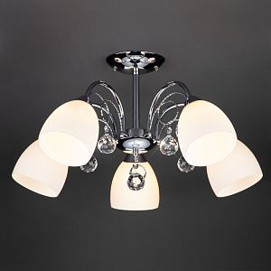 Люстра на штанге Eurosvet 22415/5 хром фото