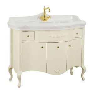 База Migliore Impero L110xH82xP57 см, для раковины 110 см, 3 двери 2 ящика, цвет: Avorio 25955 фото