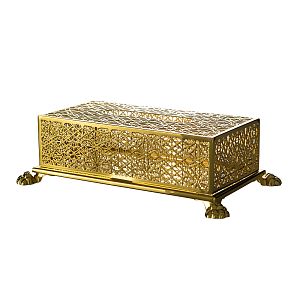 Контейнер для салфеток Migliore Elisabetta, золото 17068 фото