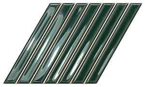 Керамическая плитка WOW Spike Bars 135025 B Royal Green Gloss 15x25,9 фото