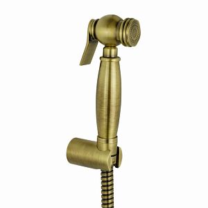 Гигиенический душевой набор Migliore Laura, лейка/держатель/шланг латунь, бронза 32185 фото