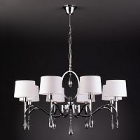 Подвесная люстра Eurosvet 10093/8 хром/прозрачный хрусталь Strotskis фото