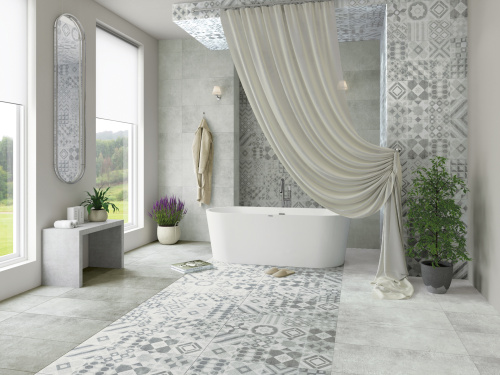 Керамогранит Tilezza Impressione Maiolica Grigio 60х120 фото 2