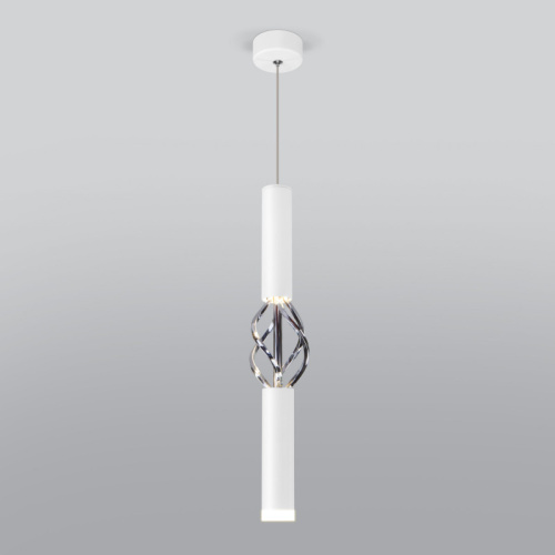 Подвесной светильник Eurosvet 50191/1 LED белый/хром