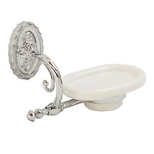 Мыльница Migliore Edera настенная, керамика/хром 16919 фото