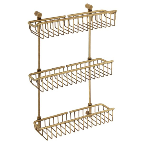 Решетка Migliore Complementi большая тройная L40xP15xH60 см, бронза 22022