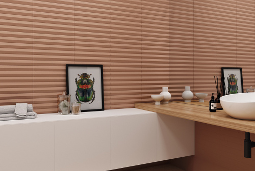 Керамическая плитка WOW Faces 131519 Liso Tan 5х40 фото 2