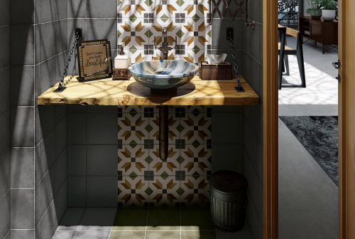 Керамогранит 24400 Art Nouveau Empire Colour 20х20 фото 2