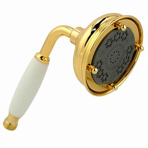 Ручной душ Migliore Ricambi, 3-х позиционный, антикальций, латунь, белый/золото 20036 фото