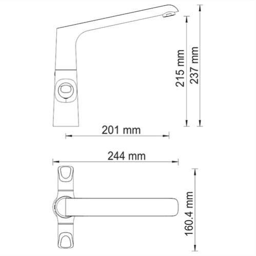 Wasserkraft Lossa 1207 Смеситель для кухни фото 3