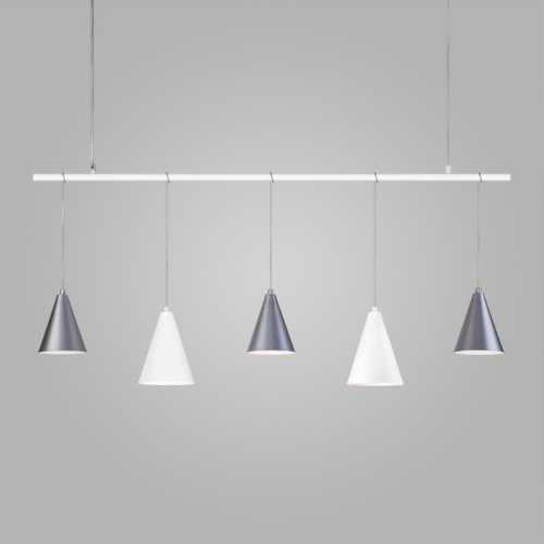 Подвесная люстра Eurosvet 50088/5 белый/серебро