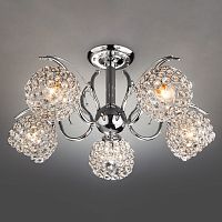 Люстра на штанге Eurosvet 7777/5 хром фото