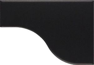 Плитка Equipe Curve 28861 Black Matt 8,3x12 фото