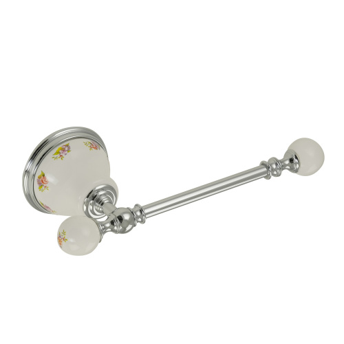 Бумагодержатель Migliore Provance, керамика с декором/хром 17652