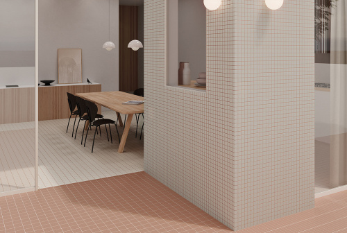 Керамогранит WOW Raster 131358 Grid M Chalk 15х15 фото 2