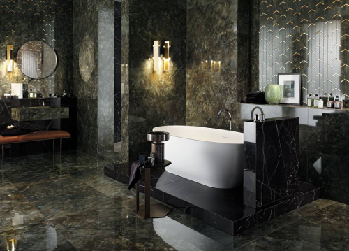 Керамогранит AORZ Marvel Black Atlantis Lappato 75x75 фото 2
