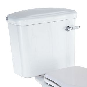 Бачок моноблока Migliore Bella, с отверстий для ручки слива, белая керамика 20610 фото