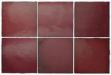 Керамическая плитка Equipe Magma 24977 Burgundy 13,2х13,2 фото