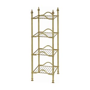 Этажерка Migliore Mirella L38хH107xP34 см, 4 полки-решетки, латунь, бронза 26360 фото