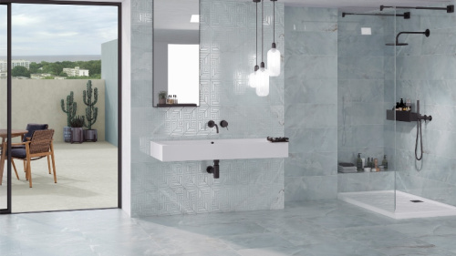 Керамогранит Azteca Onyx Lux Light Blue 60x60 фото 2