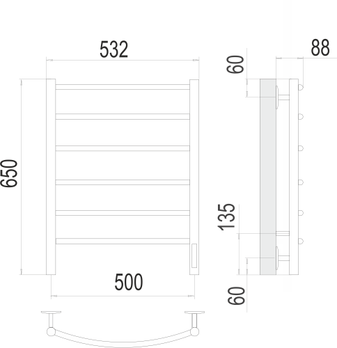 Классик П6 500х650 электро фото 2