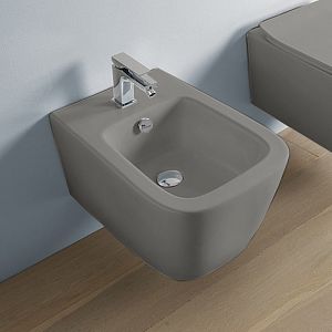 Artceram A16 Биде подвесное 52,5х36см, 1 отв под смеситель, цвет: grigio oliva фото
