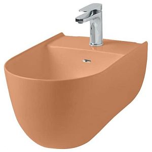 Artceram THE ONE Биде подвесное  52х35см, с креплениями, с 1 отв под смеситель, цвет: arancio cammeo фото