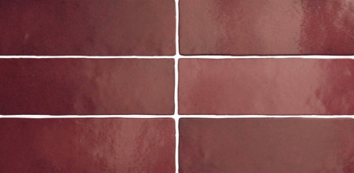 Керамическая плитка Equipe Magma 24967 Burgundy 6,5x20 фото 2