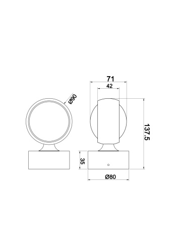 Настенный светильник (бра) Maytoni Technical MOD072WL-L8B3K фото 3