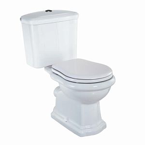 Комплект Migliore Bella унитаз моноблок выпуск в стену, бачок с кнопкой хром, белый (без крышки) 30311 фото