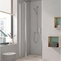 KERMI Pega 1GL Душевая дверь 100х200см,, серебро+klar+clean фото