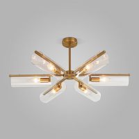 Люстра на штанге Eurosvet 70144/6 латунь фото