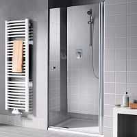 KERMI Atea 1TR Душевая дверь 47х220см, серебро, стекло зеркальное фото