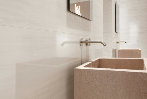 Керамогранит A7GE Marvel Bianco Dolomite Lappato 2PZ 75x150 фото 2