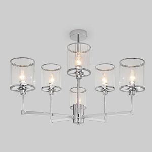 Люстра на штанге Eurosvet 60144/6 хром фото