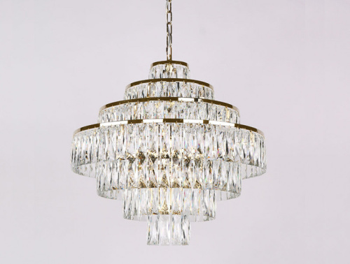 Каскадная люстра Newport 10125+6/C gold