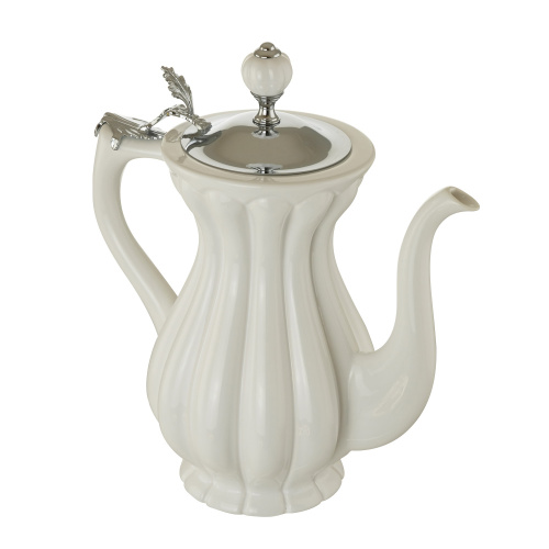 Кувшин Migliore Olivia керамика бел/крышка хром 24924